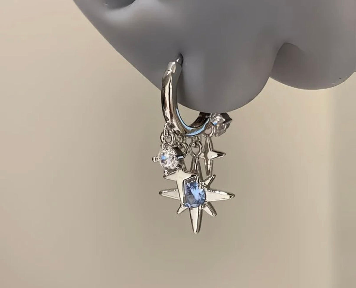 Starlight Charm Hoop Earrings