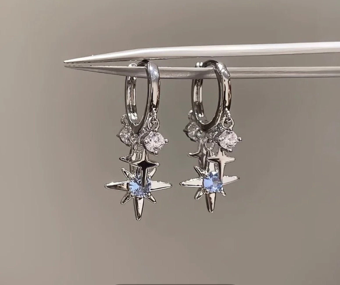 Starlight Charm Hoop Earrings